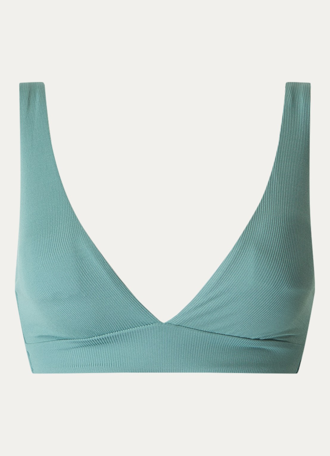MAAJI Eucalyptus Green Allura reversible bikinitop met uitneembare vulling - voorkant donkergroen