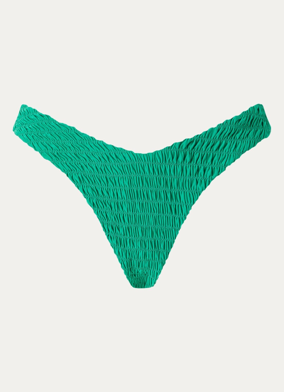 MAAJI Jamaica bikinislip met structuur - voorkant donkergroen