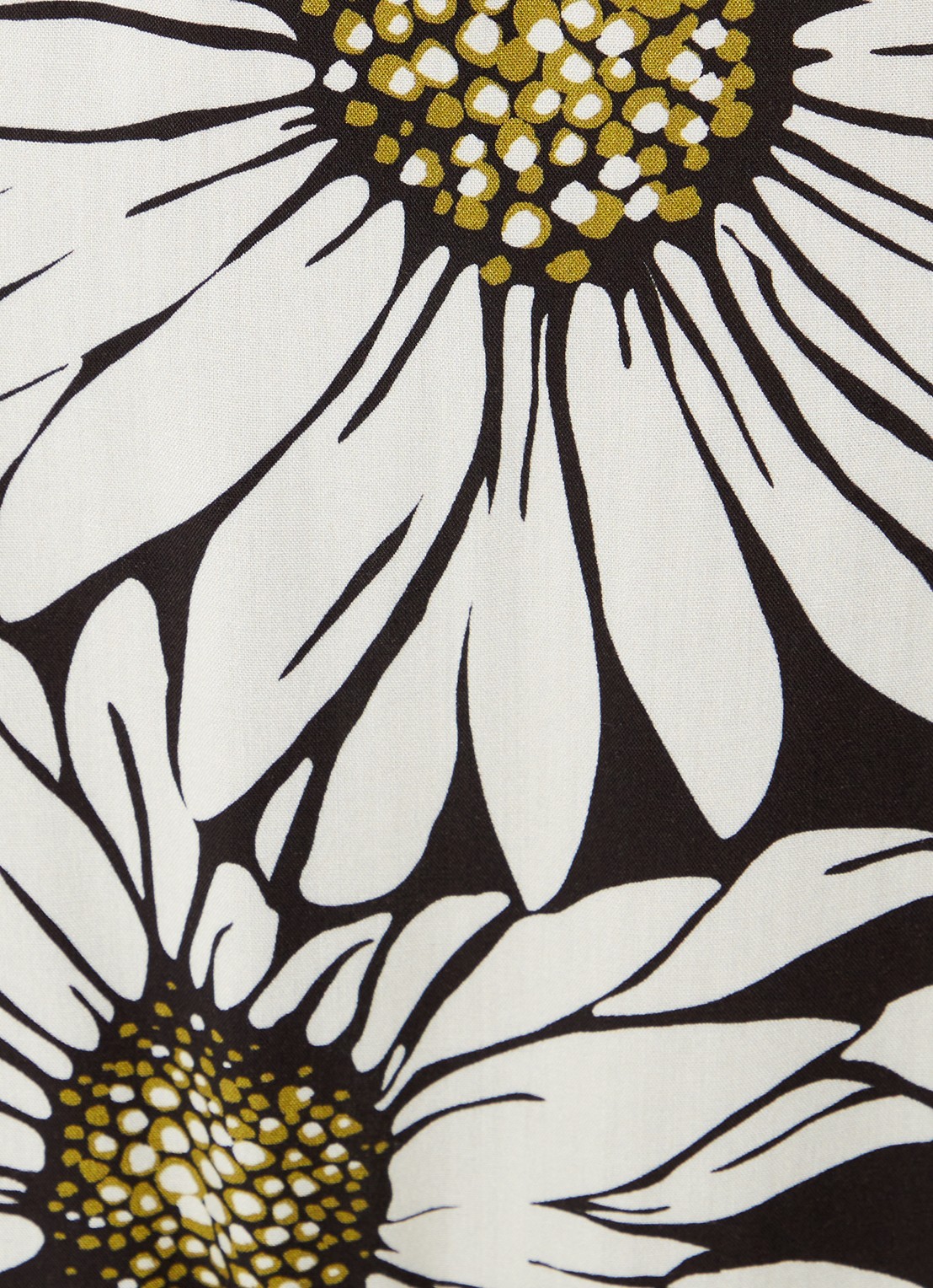 MAAJI Lia maxi strandjurk met bloemenprint en smockwerk - detail 2 zwart