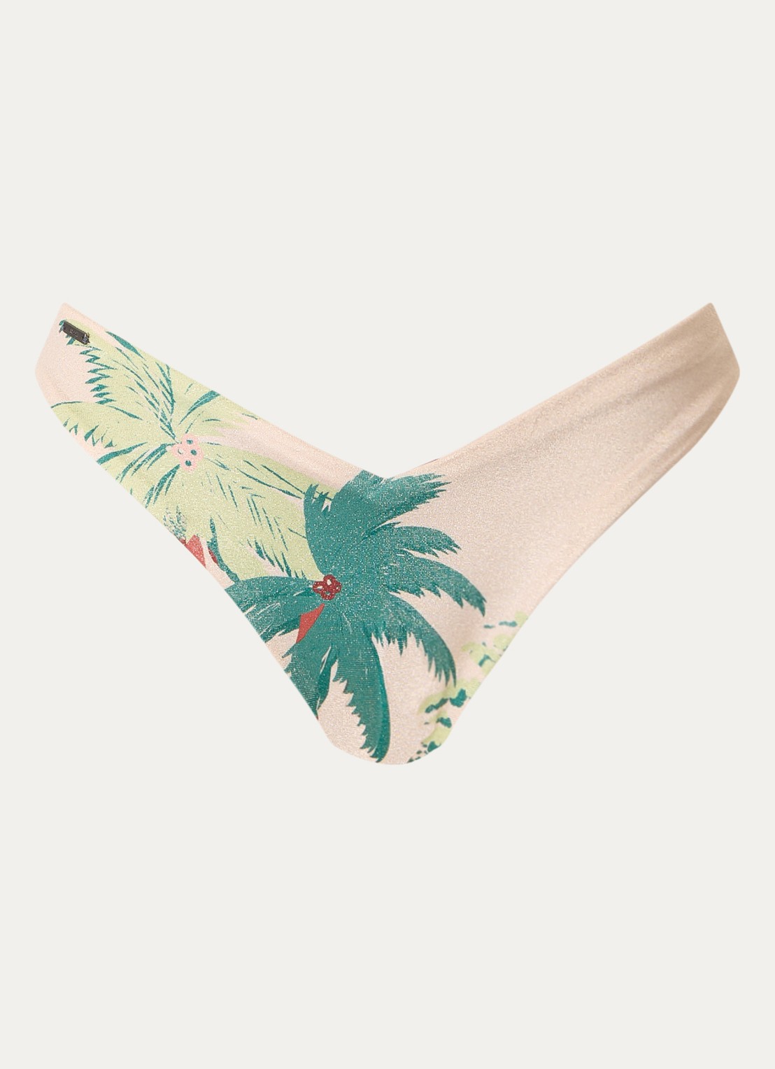 MAAJI Palm Glow Valerya reversible bikinislip met print - voorkant 2 creme