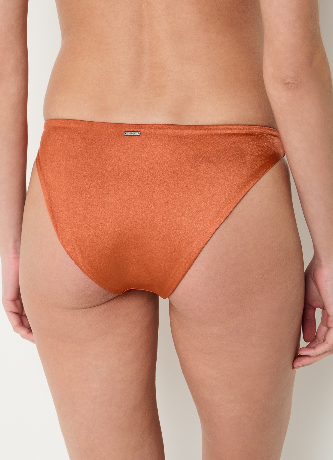 MAAJI Satin Umber Sublimity reversible bikinislip  - achterkant 6 oranjebruin