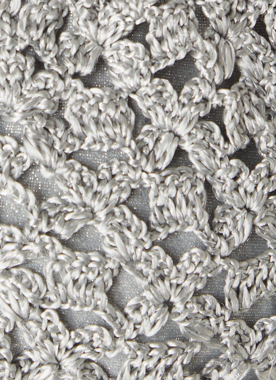MAAJI Triangel bikinitop van crochet met lurex - detail 3 grijs
