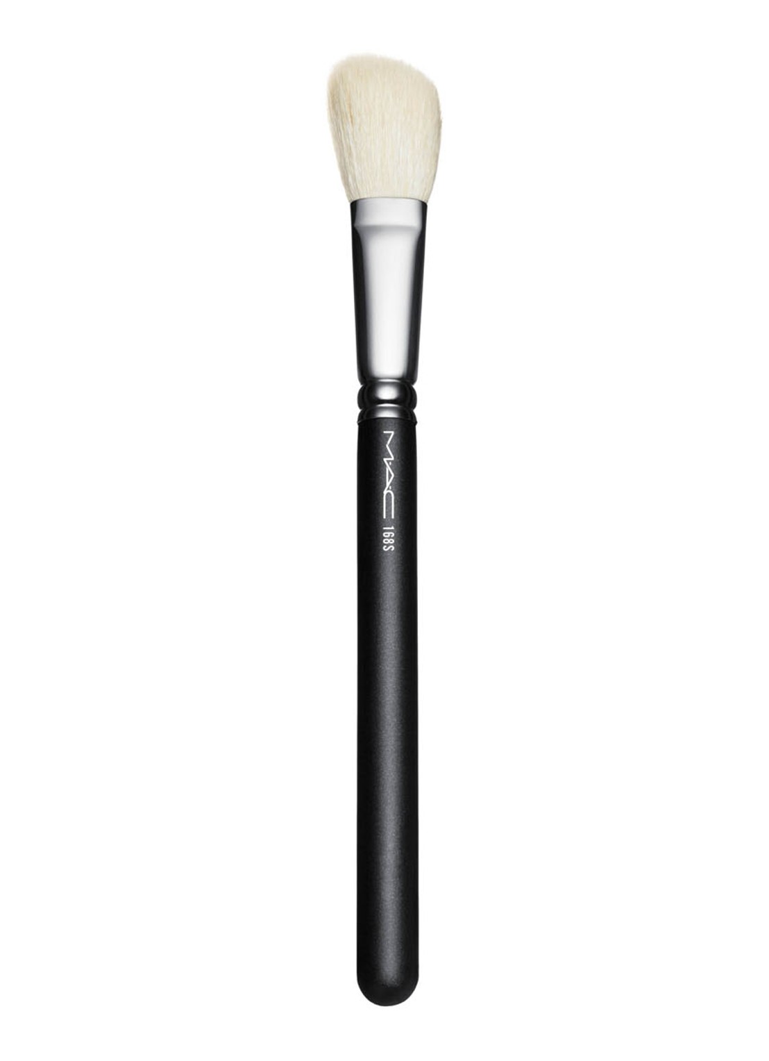 M·A·C 168 Synthetic Large Angled Contour Brush - kwast - voorkant 2 zwart