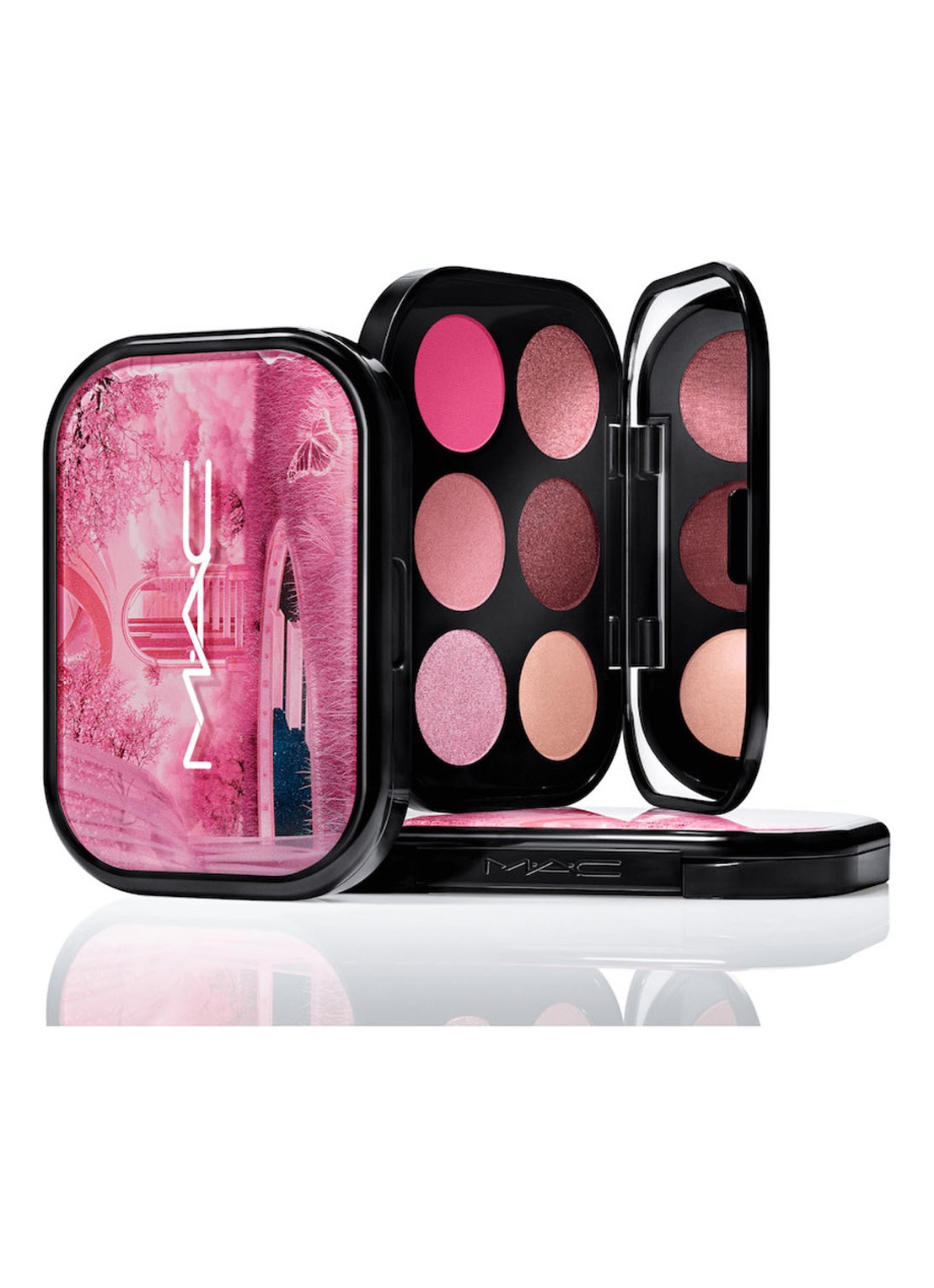 M·A·C  Connect In Colour Eye Shadow Palette X6 - oogschaduw palette - voorkant rose lens