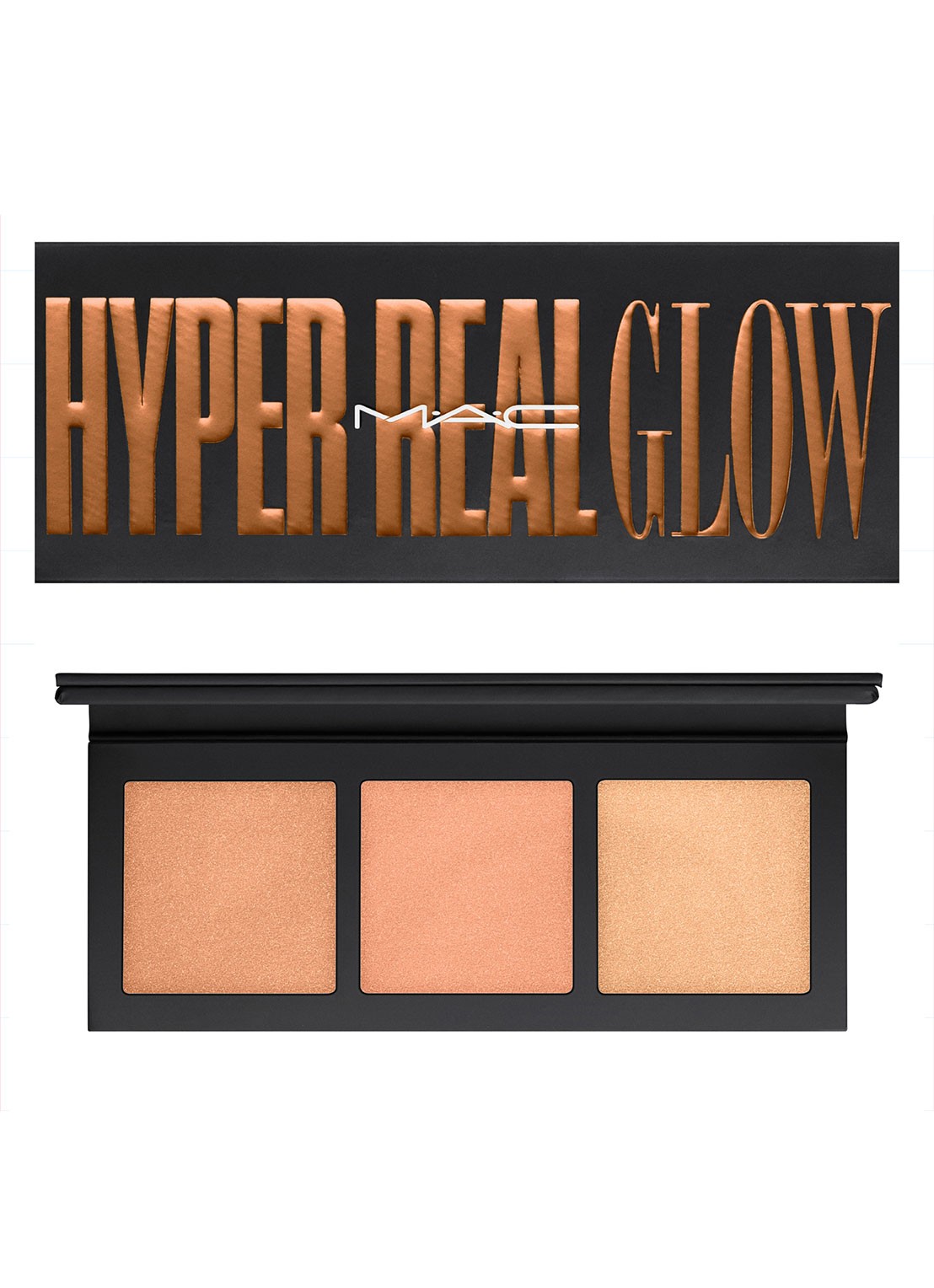 M·A·C Hyper Real Glow Palette - highlighter palette - voorkant 5 shimmy peach