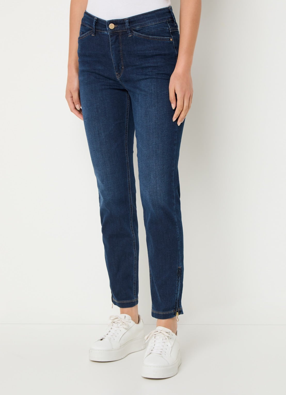 MAC Jeans Dream Chic high waist skinny jeans - detail 4 donkerblauw
