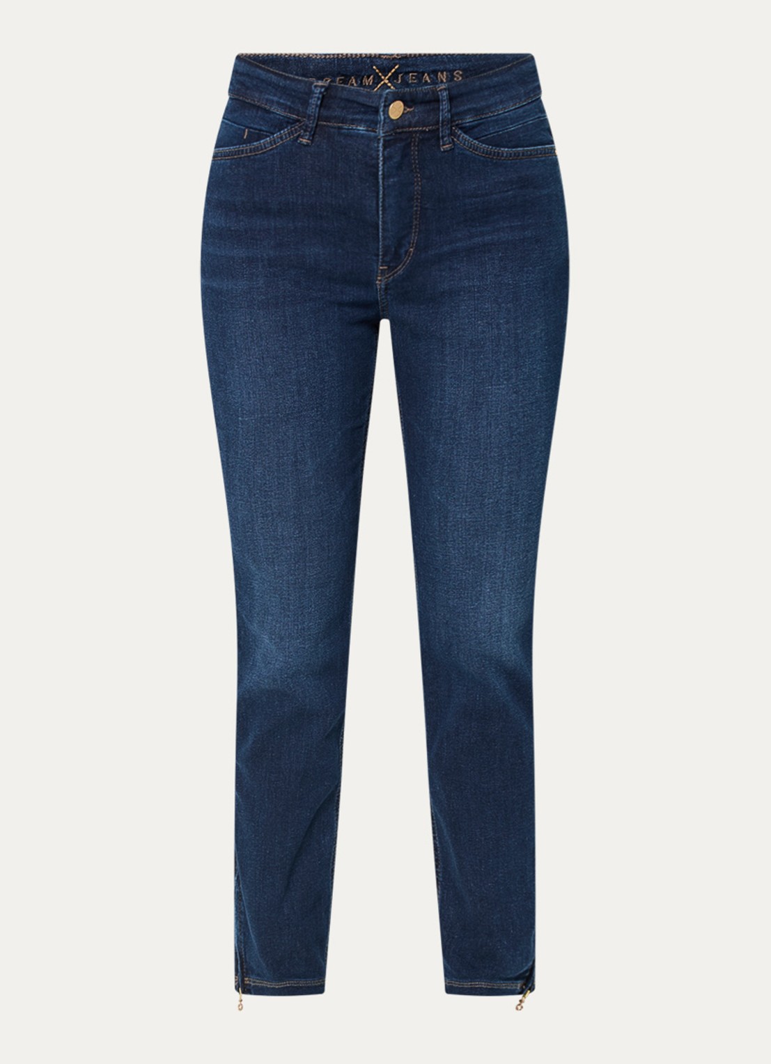 MAC Jeans Dream Chic high waist skinny jeans - voorkant 2 donkerblauw