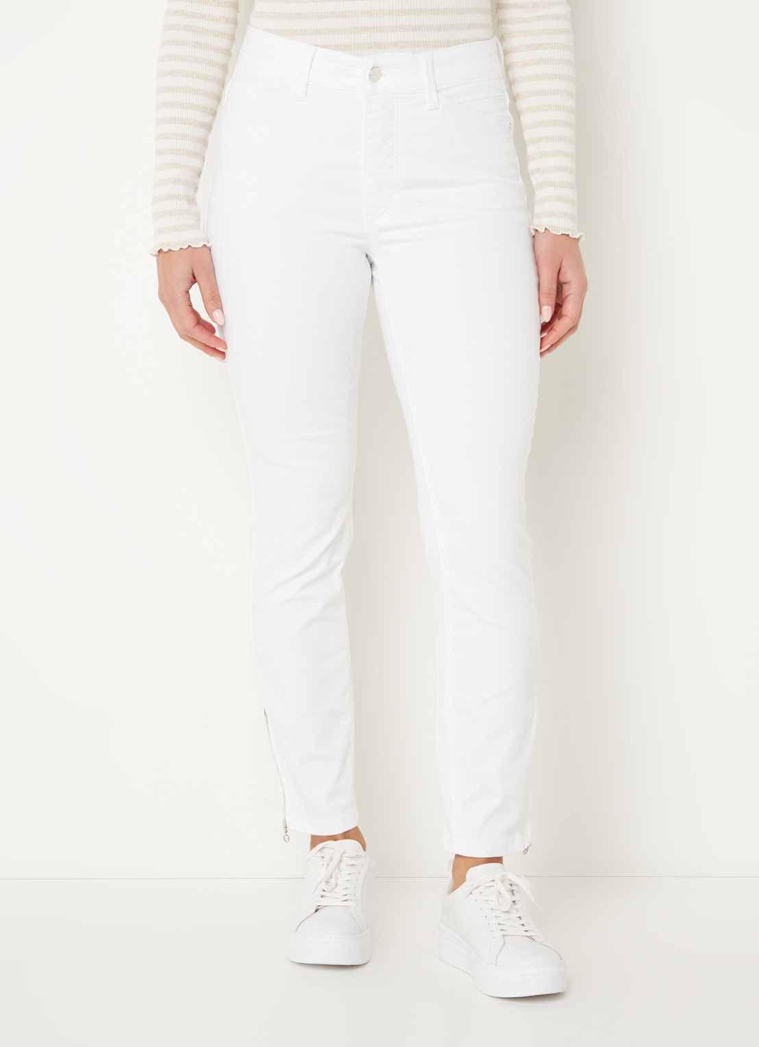 MAC Jeans Dream Chic high waist skinny jeans - detail wit