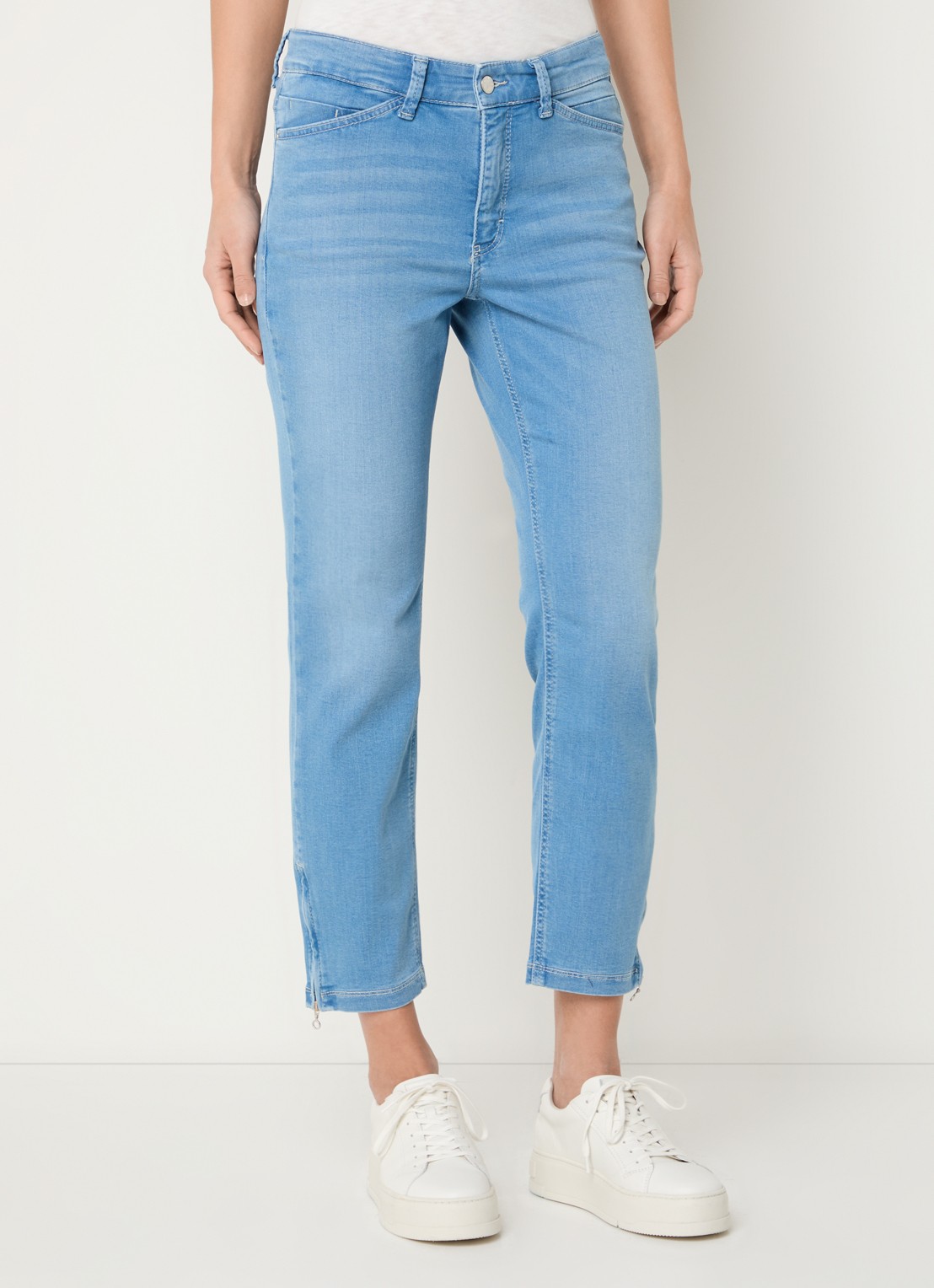 MAC Jeans Dream Chic high waist skinny jeans - detail 4 indigo