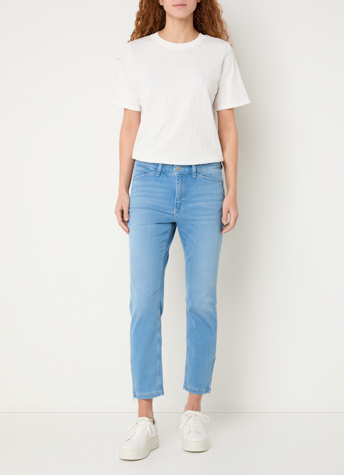 MAC Jeans Dream Chic high waist skinny jeans - voorkant 2 indigo