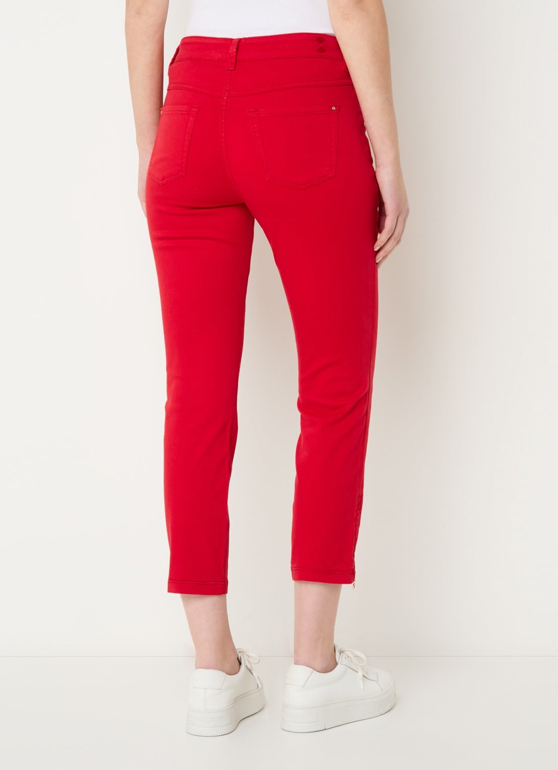 MAC Jeans Dream Chic mid waist slim fit jeans met gekleurde wassing - achterkant 4 rood