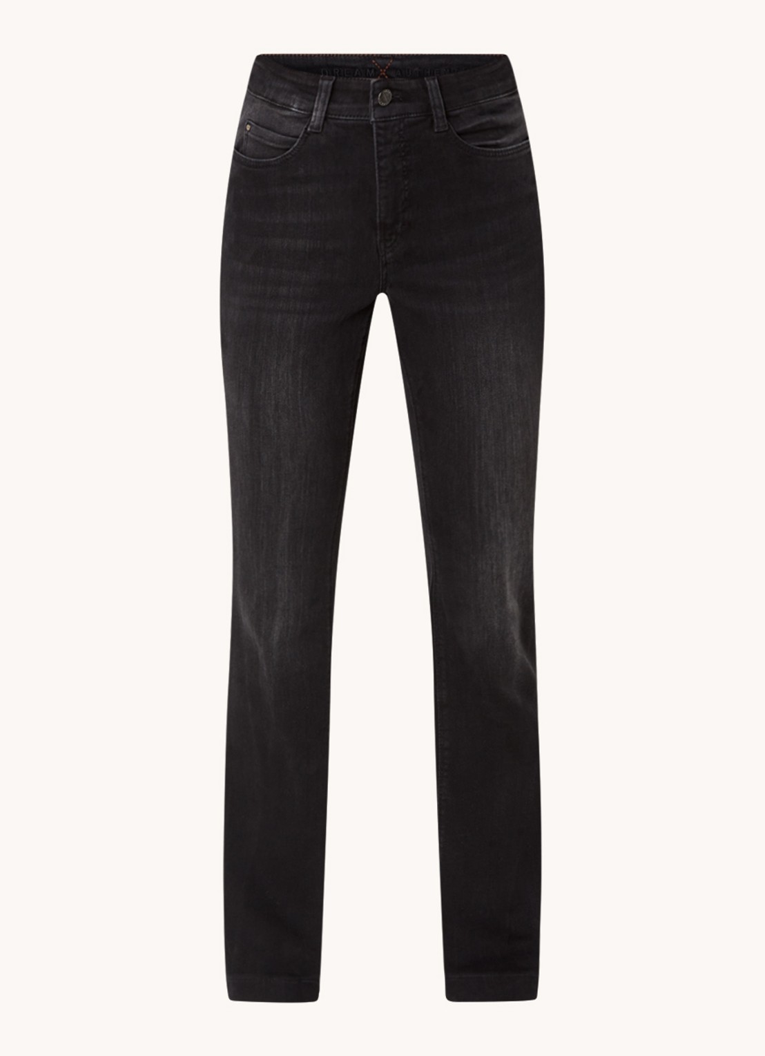 MAC Jeans Dream mid waist flared jeans met stretch - voorkant 4 zwart