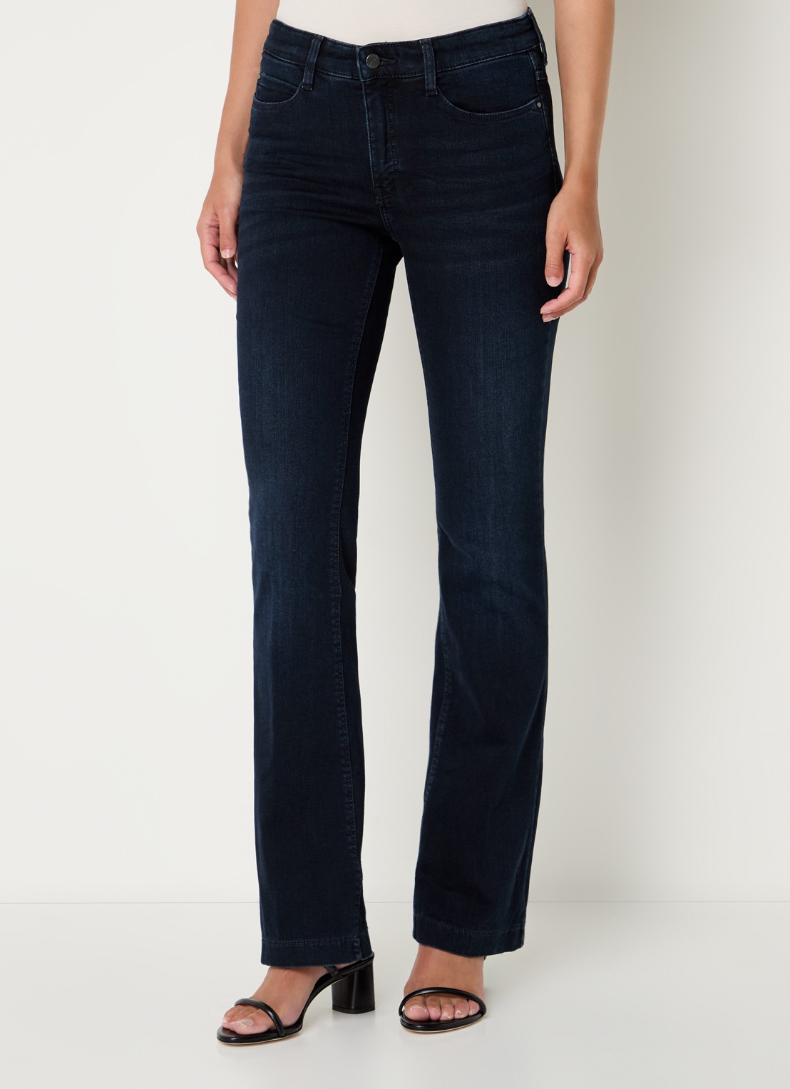 MAC Jeans Dream mid waist flared jeans met stretch - detail 3 kobaltblauw