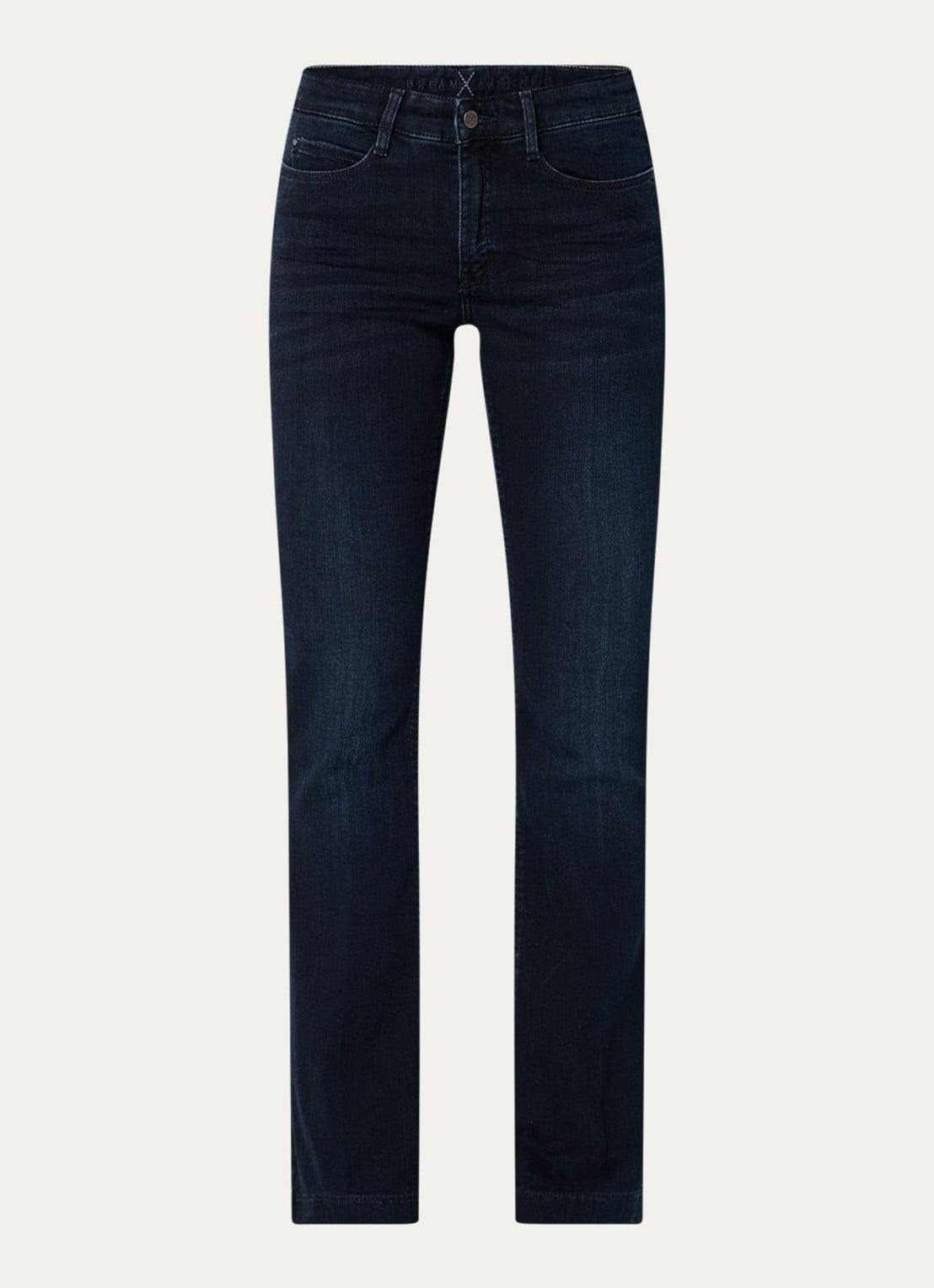 MAC Jeans Dream mid waist flared jeans met stretch - voorkant kobaltblauw