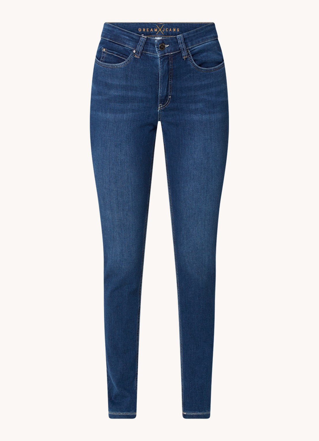 MAC Jeans Dream mid waist skinny jeans met stretch - voorkant jeans