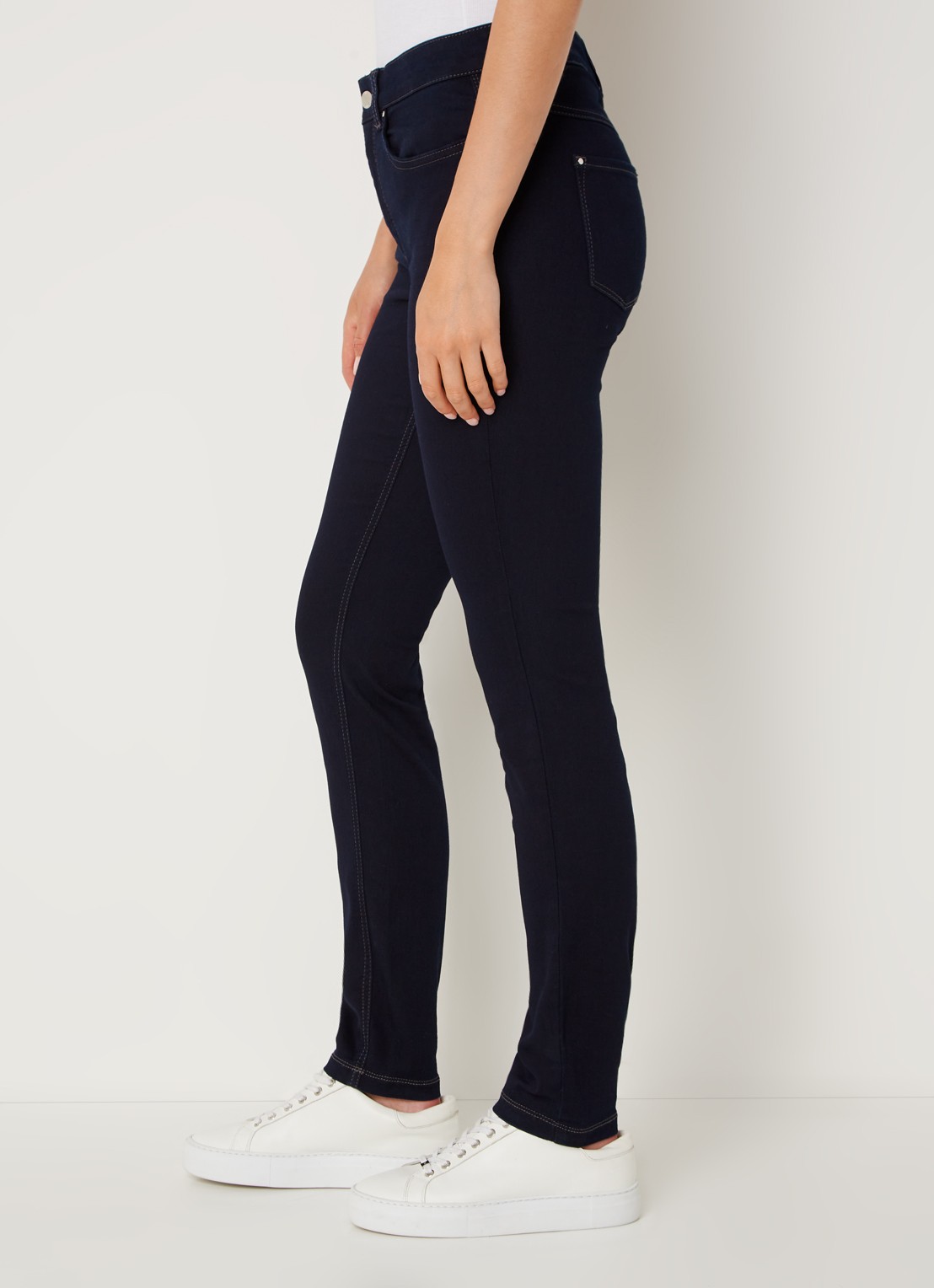 MAC Jeans Dream mid waist skinny jeans met stretch - detail 4 donkerblauw
