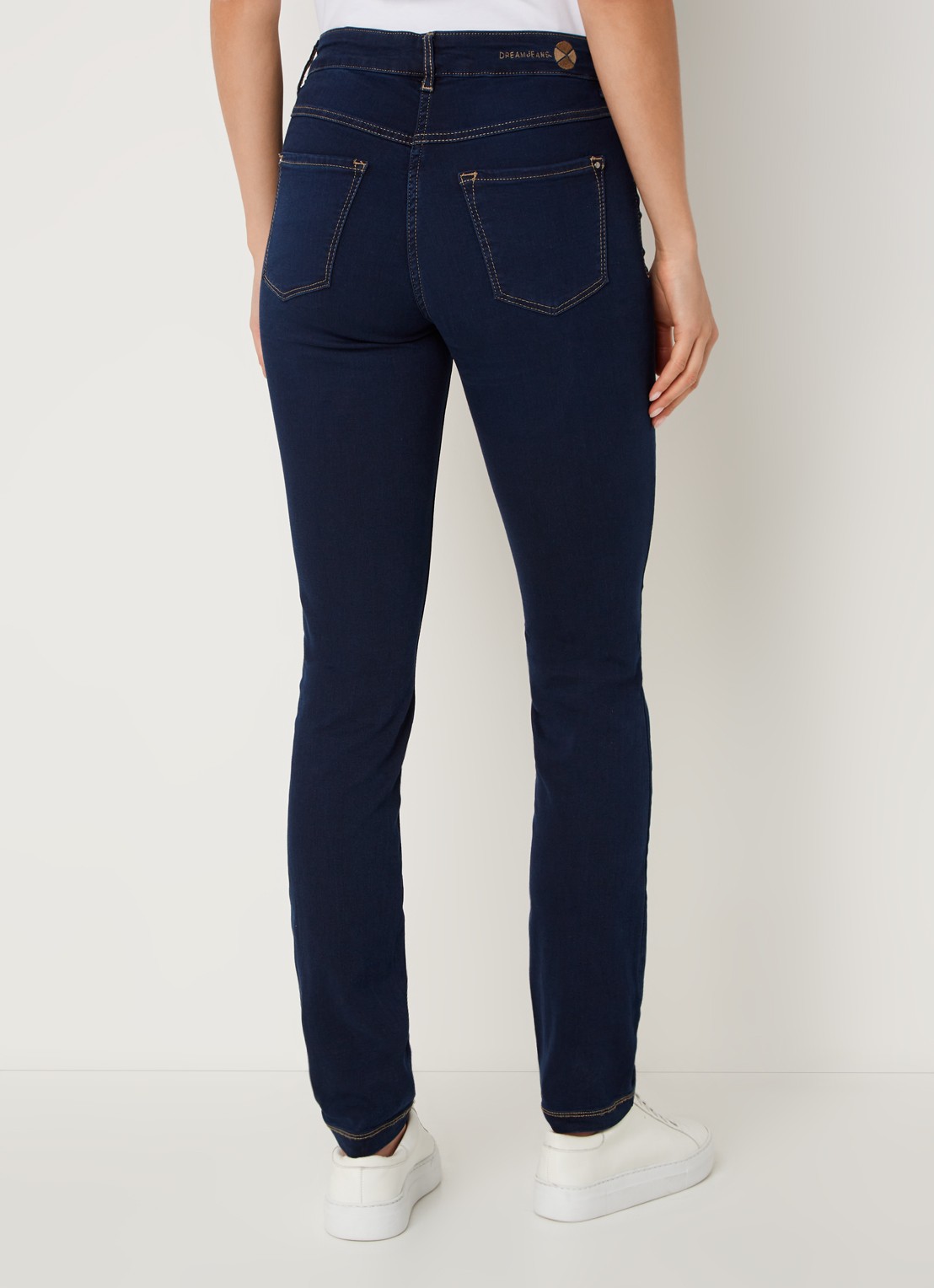 MAC Jeans Dream mid waist skinny jeans met stretch - achterkant 5 indigo