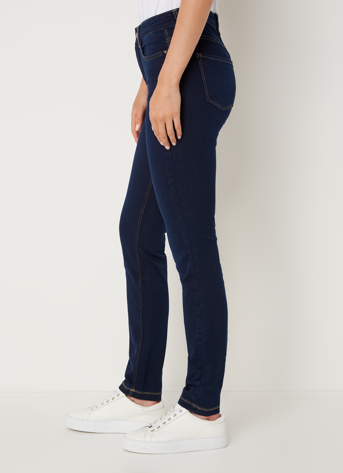 MAC Jeans Dream mid waist skinny jeans met stretch - detail 2 indigo