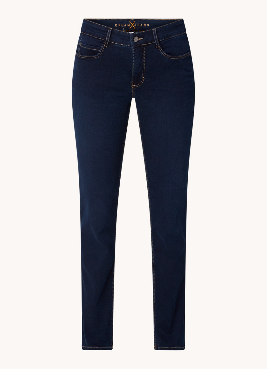 MAC Jeans Dream mid waist slim fit jeans met stretch  - voorkant 2 jeans