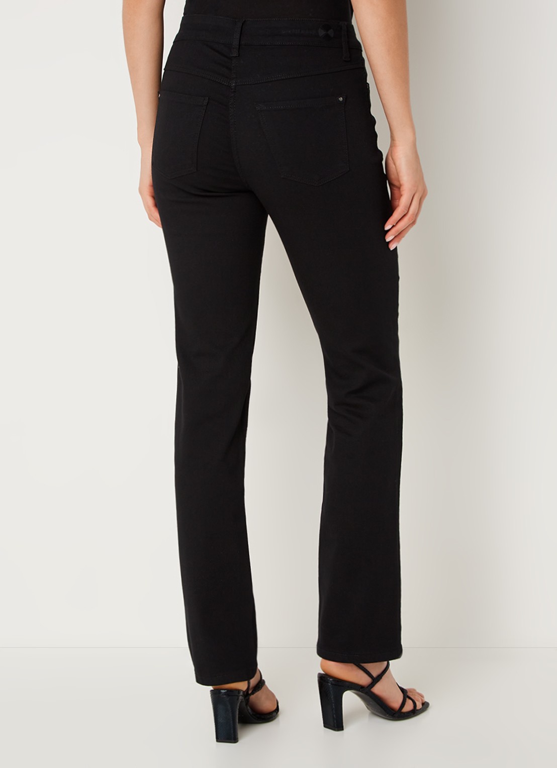 MAC Jeans Dream mid waist slim fit jeans met stretch  - achterkant 5 zwart
