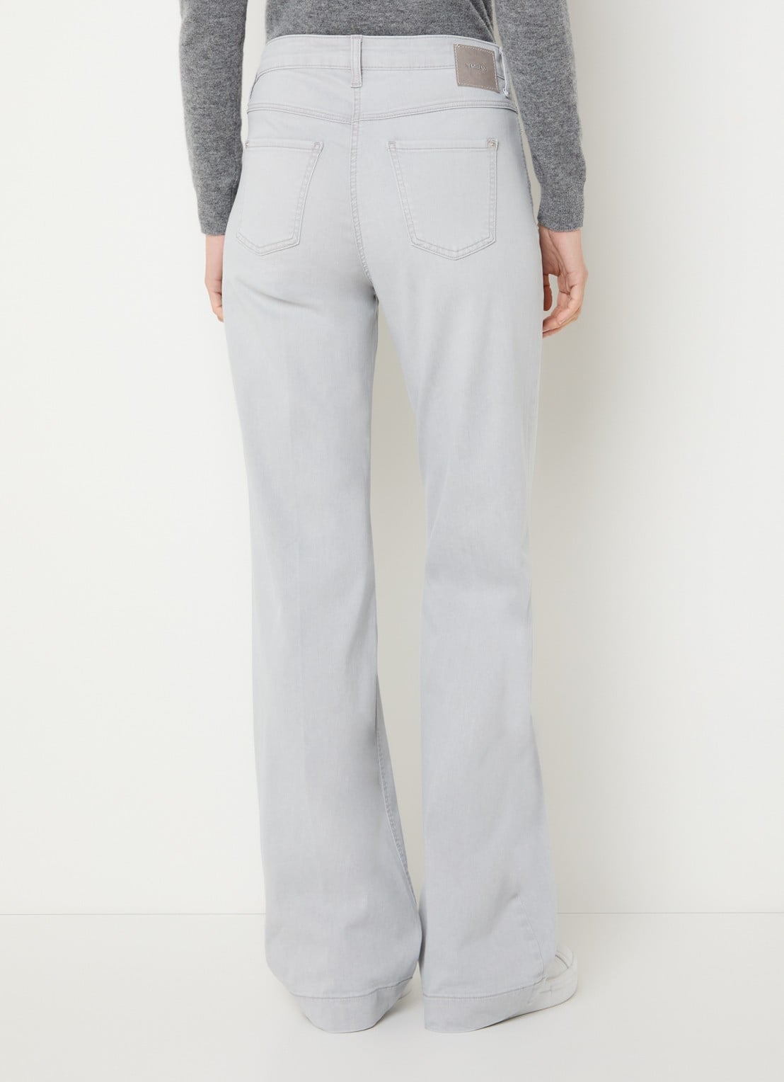 MAC Jeans Dream Wide high waist wide leg jeans met stretch - achterkant grijs