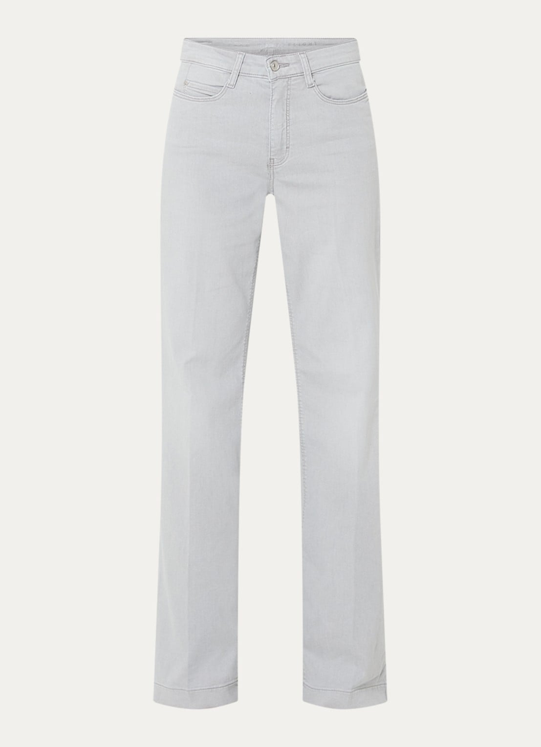 MAC Jeans Dream Wide high waist wide leg jeans met stretch - voorkant 2 grijs
