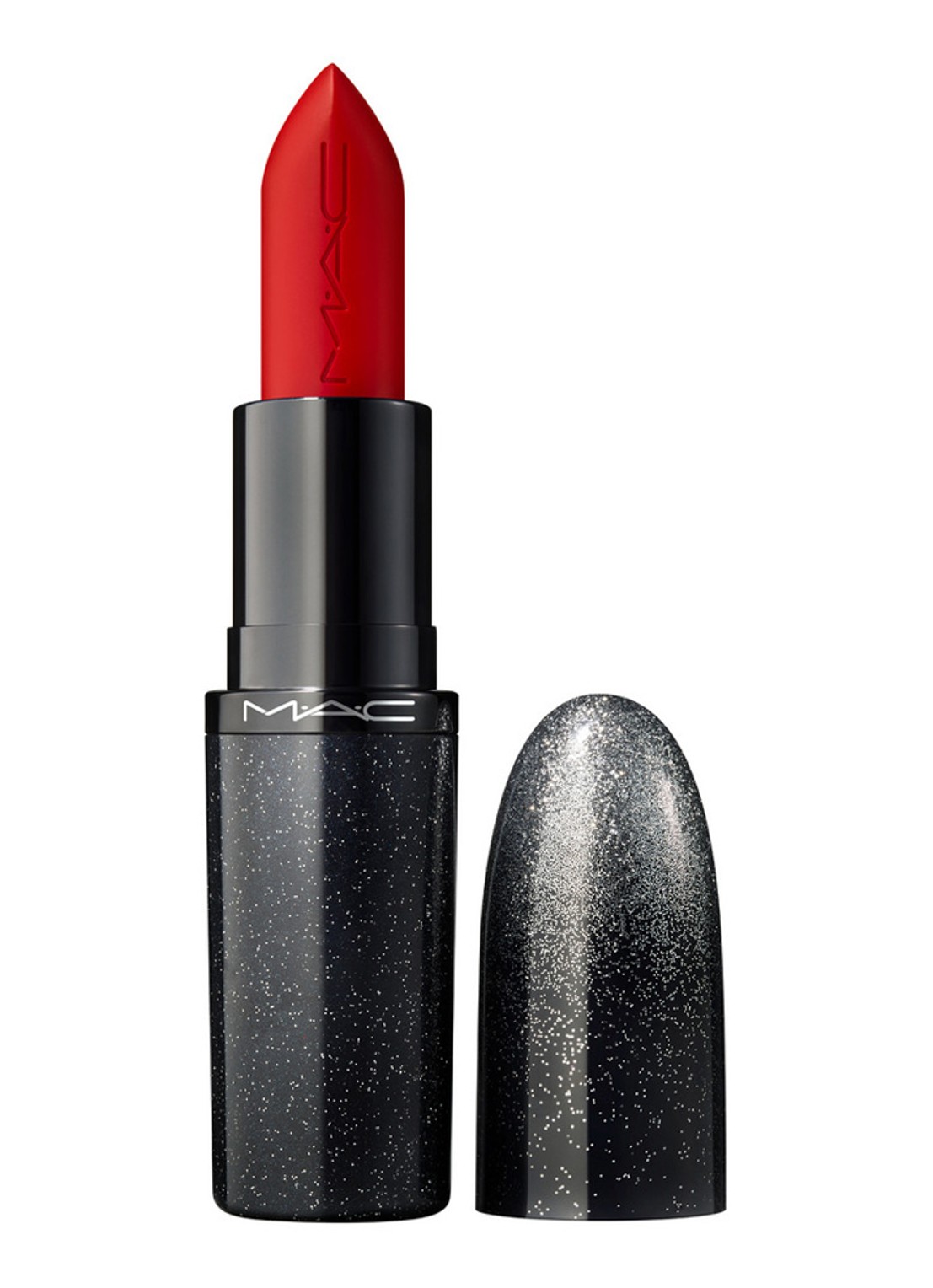 M·A·C M·A·Cximal Sleek Satin Lipstick - lippenstift - voorkant ruby woo-la-la