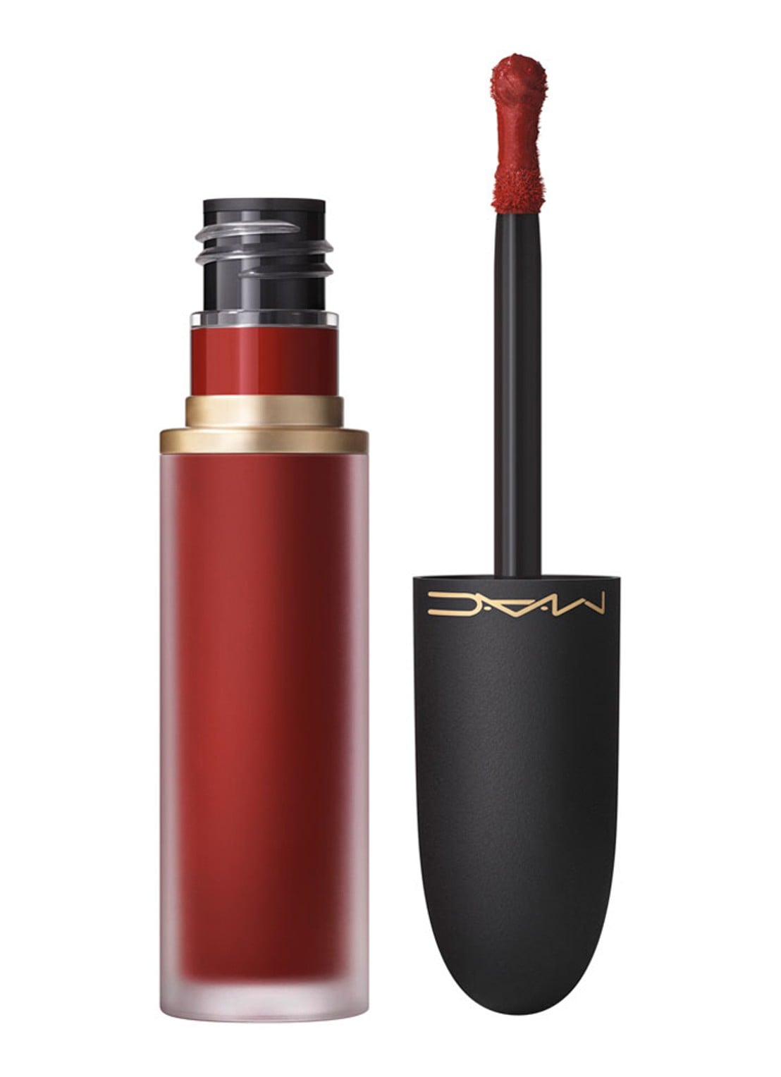 M·A·C Powder Kiss Lip + Cheek Mousse - lipstick - voorkant 6 devoted to chili