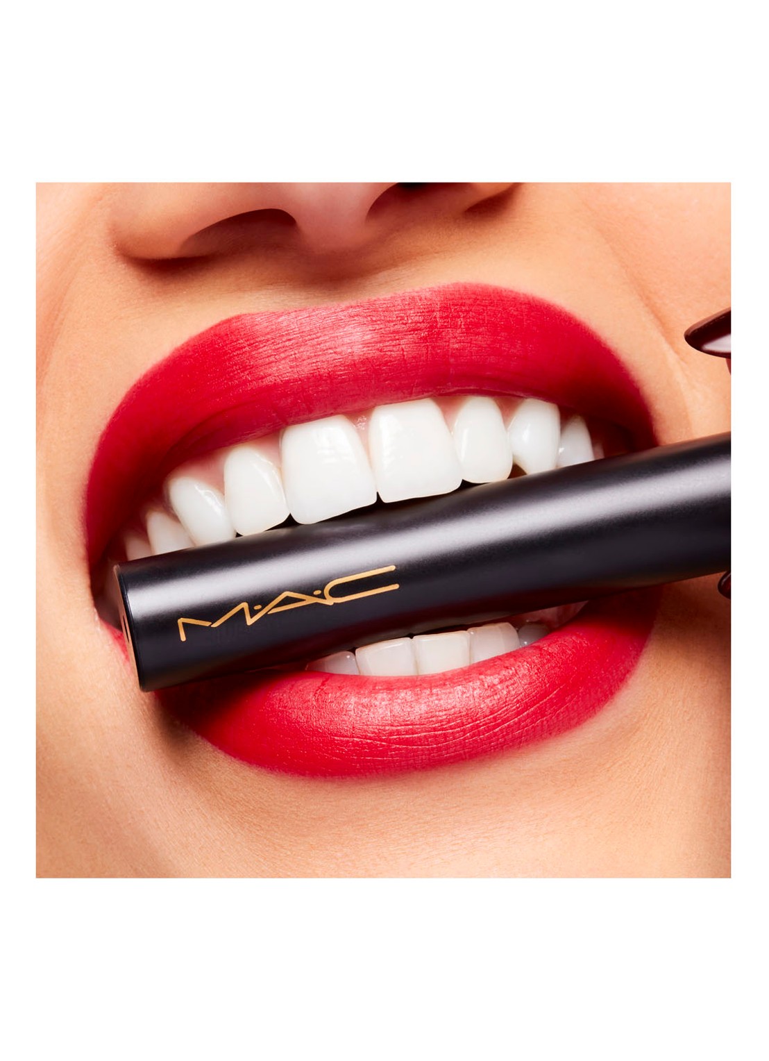 M·A·C Powder Kiss Velvet Blur Slim Stick - lipstick - detail 5 ruby new