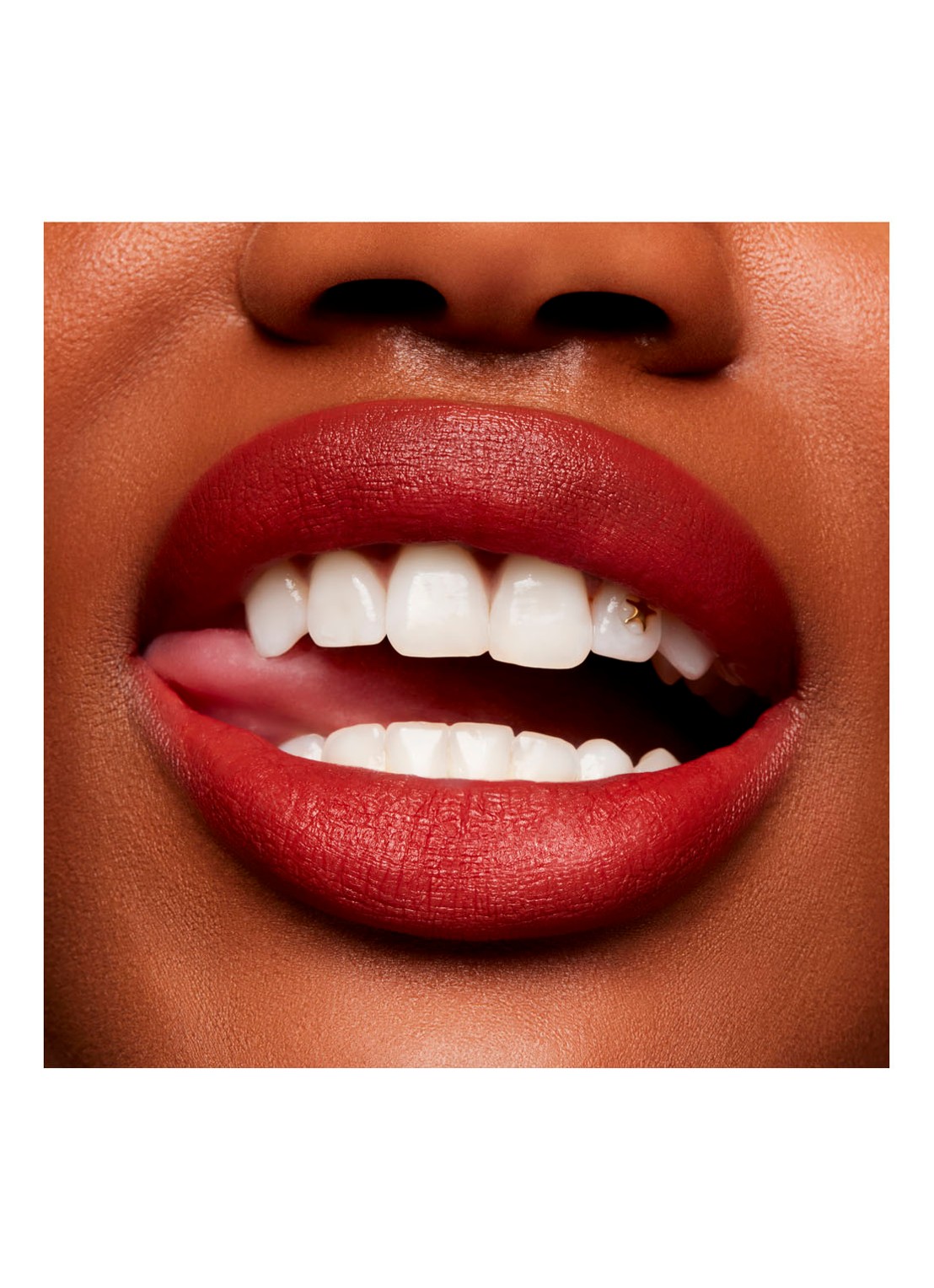 M·A·C Powder Kiss Velvet Blur Slim Stick - lipstick - detail 5 nice spice