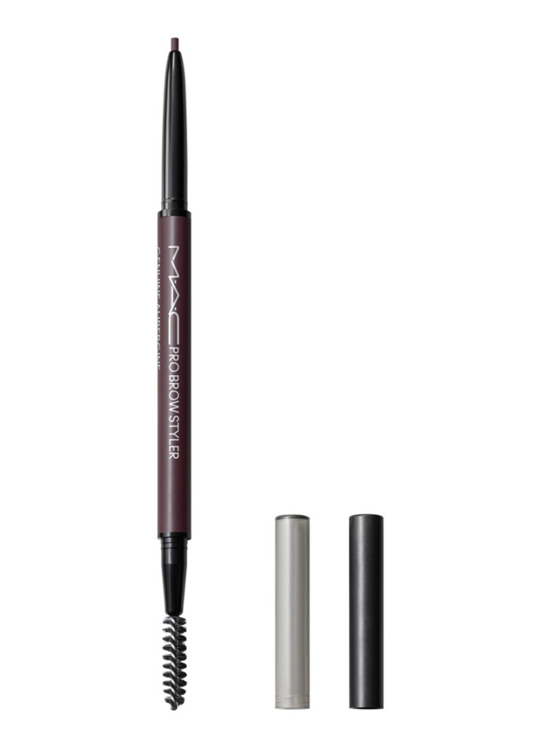 M·A·C Pro Brow Styler - wenkbrauwpotlood met borsteltje - voorkant 5 genuine aubergine