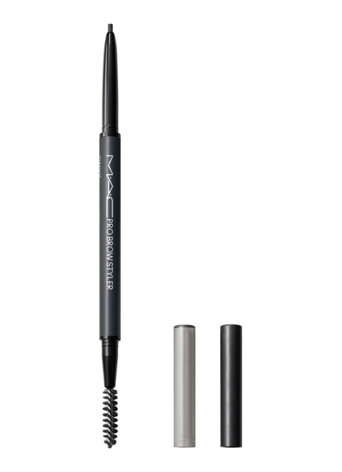 M·A·C Pro Brow Styler - wenkbrauwpotlood met borsteltje - voorkant 5 onyx