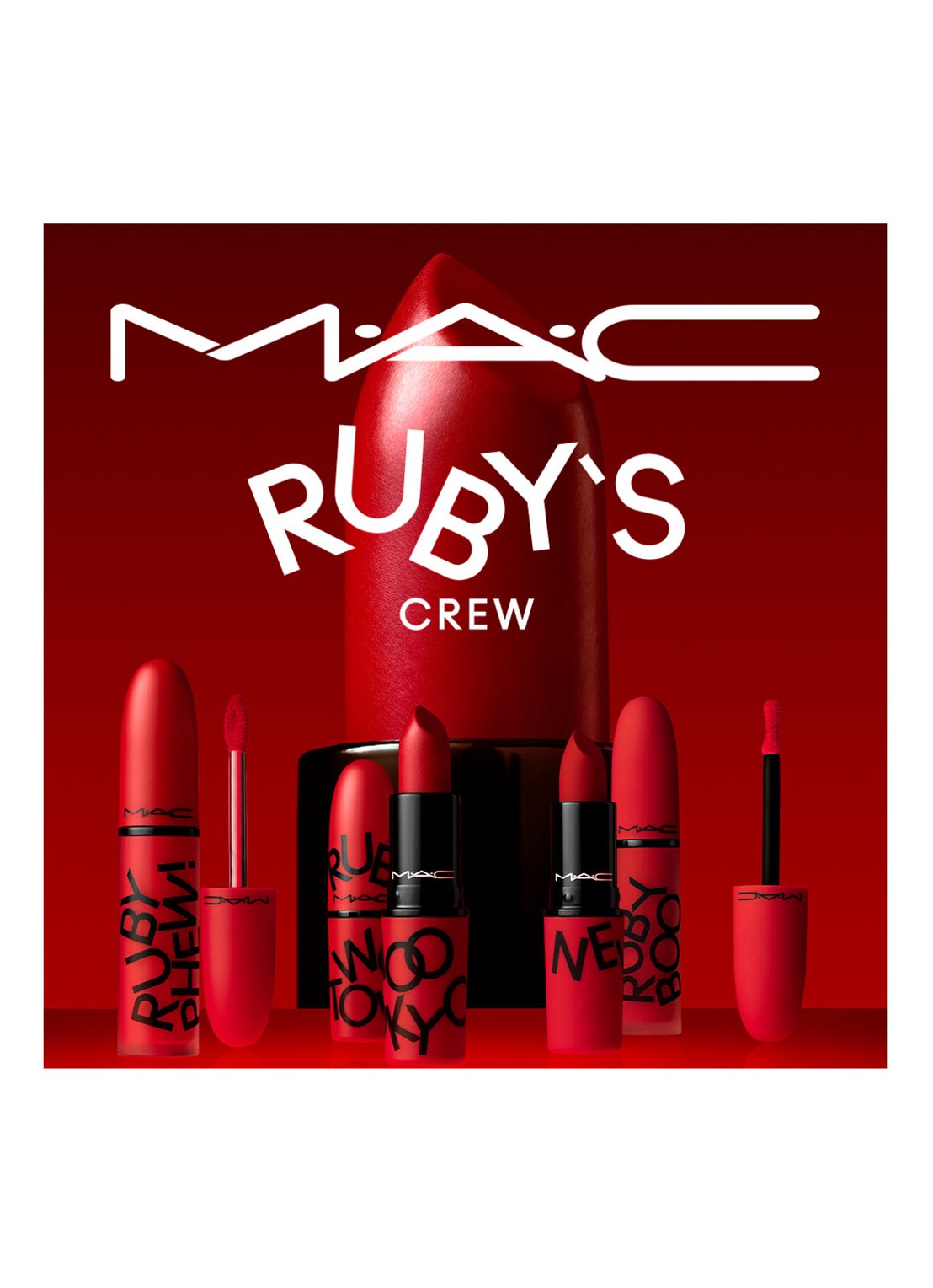M·A·C Retro Matte Liquid Lipcolour - lipstick - voorkant 2 ruby phew!