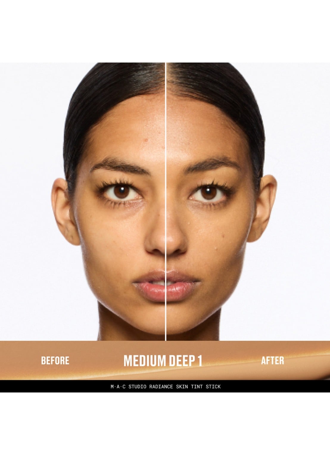 M·A·C Studio Radiance Skin Tint Stick - getinte foundation stick - detail 2 medium deep 1