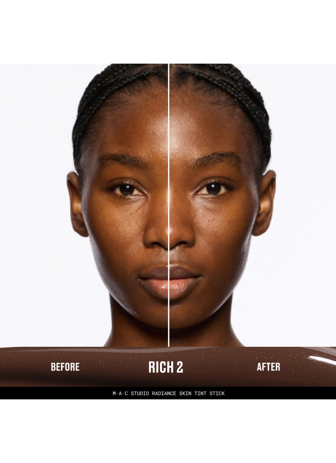 M·A·C Studio Radiance Skin Tint Stick - getinte foundation stick - detail 4 rich 2