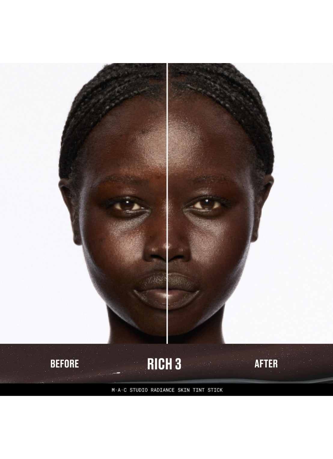 M·A·C Studio Radiance Skin Tint Stick - getinte foundation stick - detail 2 rich 3