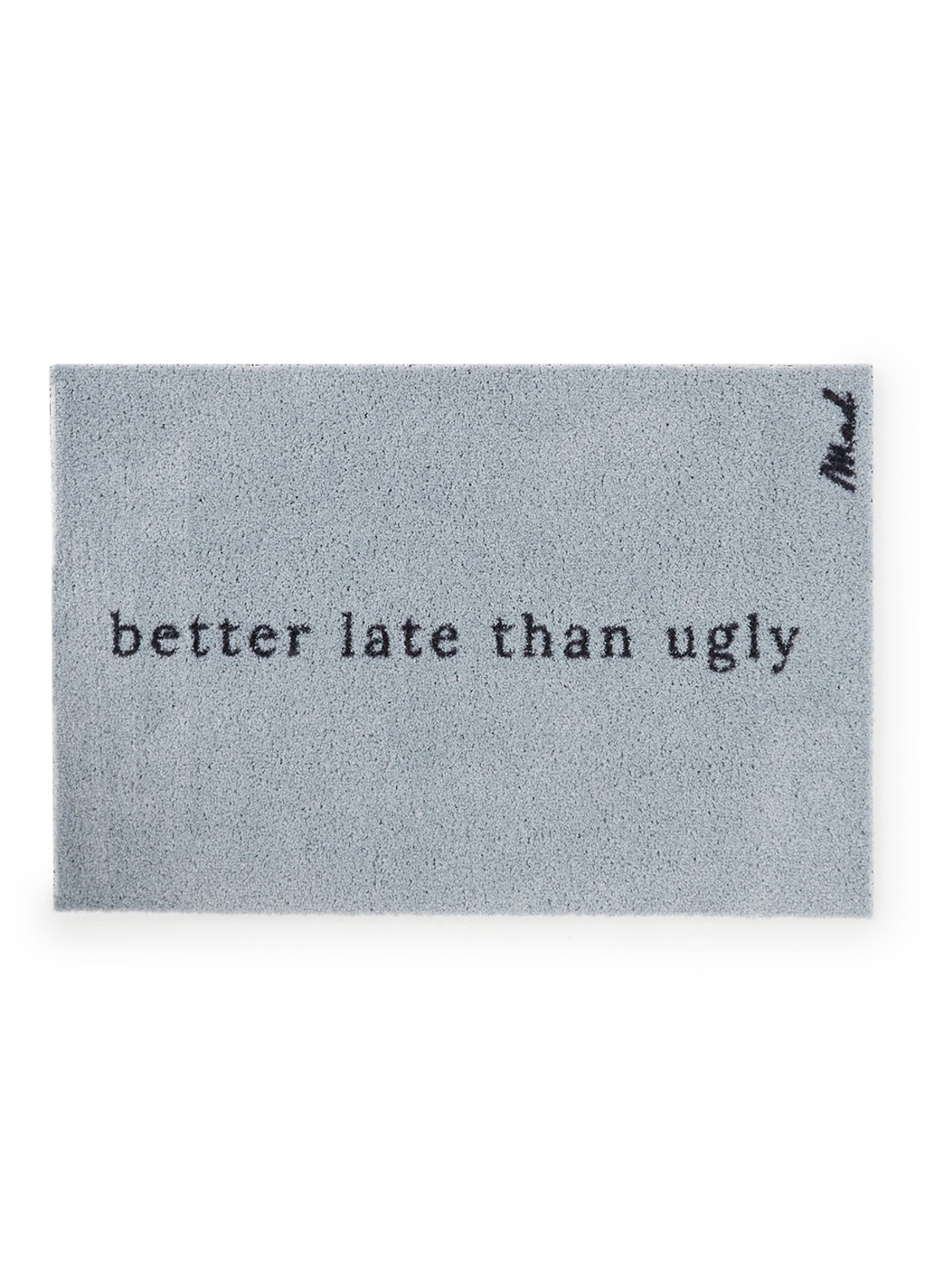 Mad About Mats Ares deurmat 50 x 75 cm - voorkant lichtblauw