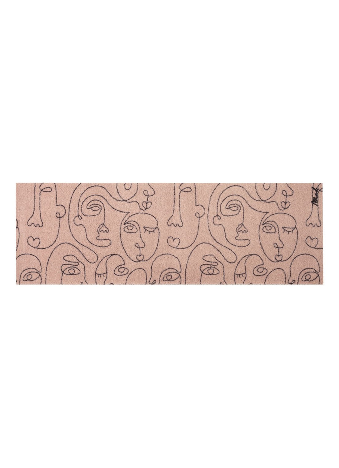 Mad About Mats Astrid deurmat 50 x 150 cm - voorkant roze