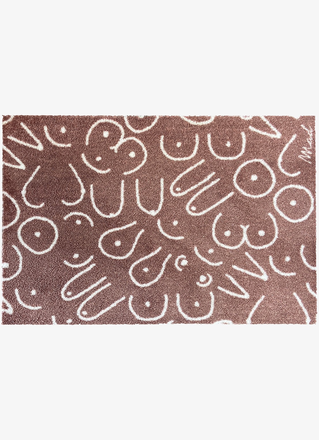 Mad About Mats Atti universele mat 50 x 75 cm - voorkant oudroze