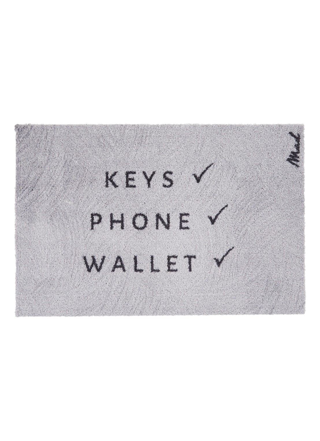 Mad About Mats Brick universele mat 50 x 75 cm - voorkant 2 grijs