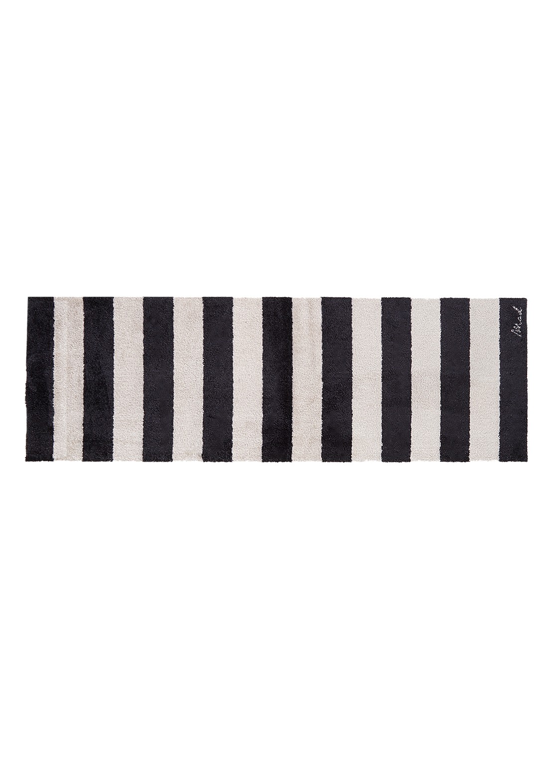 Mad About Mats Bruna universele mat 50 x 150 cm - voorkant zwart
