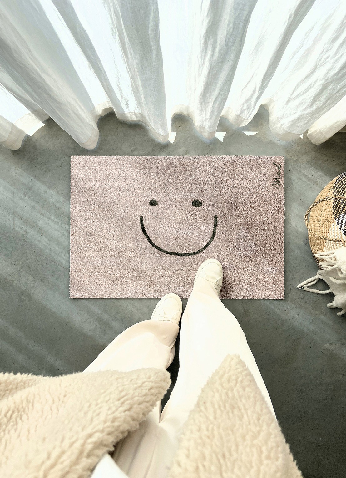Mad About Mats Dean universele mat 50 x 75 cm - voorkant 2 beige