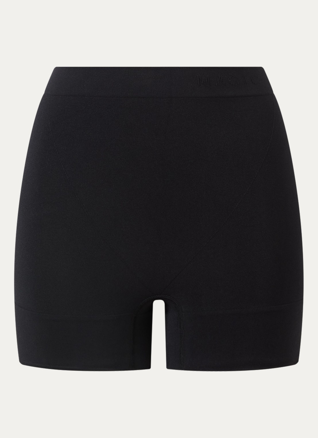 MAGIC Bodyfashion Booty Booster corrigerende short met uitneembare vulling - voorkant 2 zwart