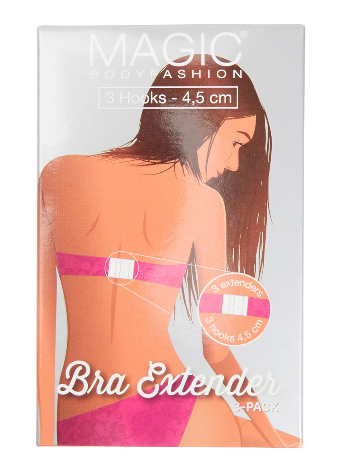 MAGIC Bodyfashion Bra Extender  - voorkant 3 beige