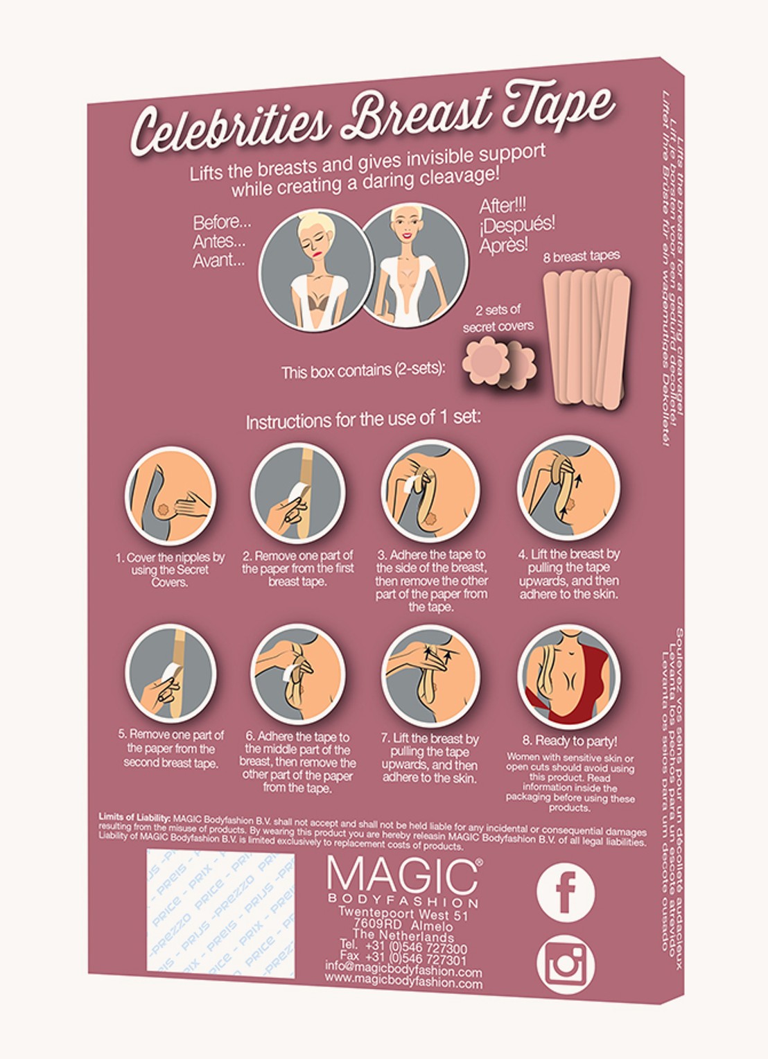 MAGIC Bodyfashion Celebrities Breast Tape - detail 5 beige