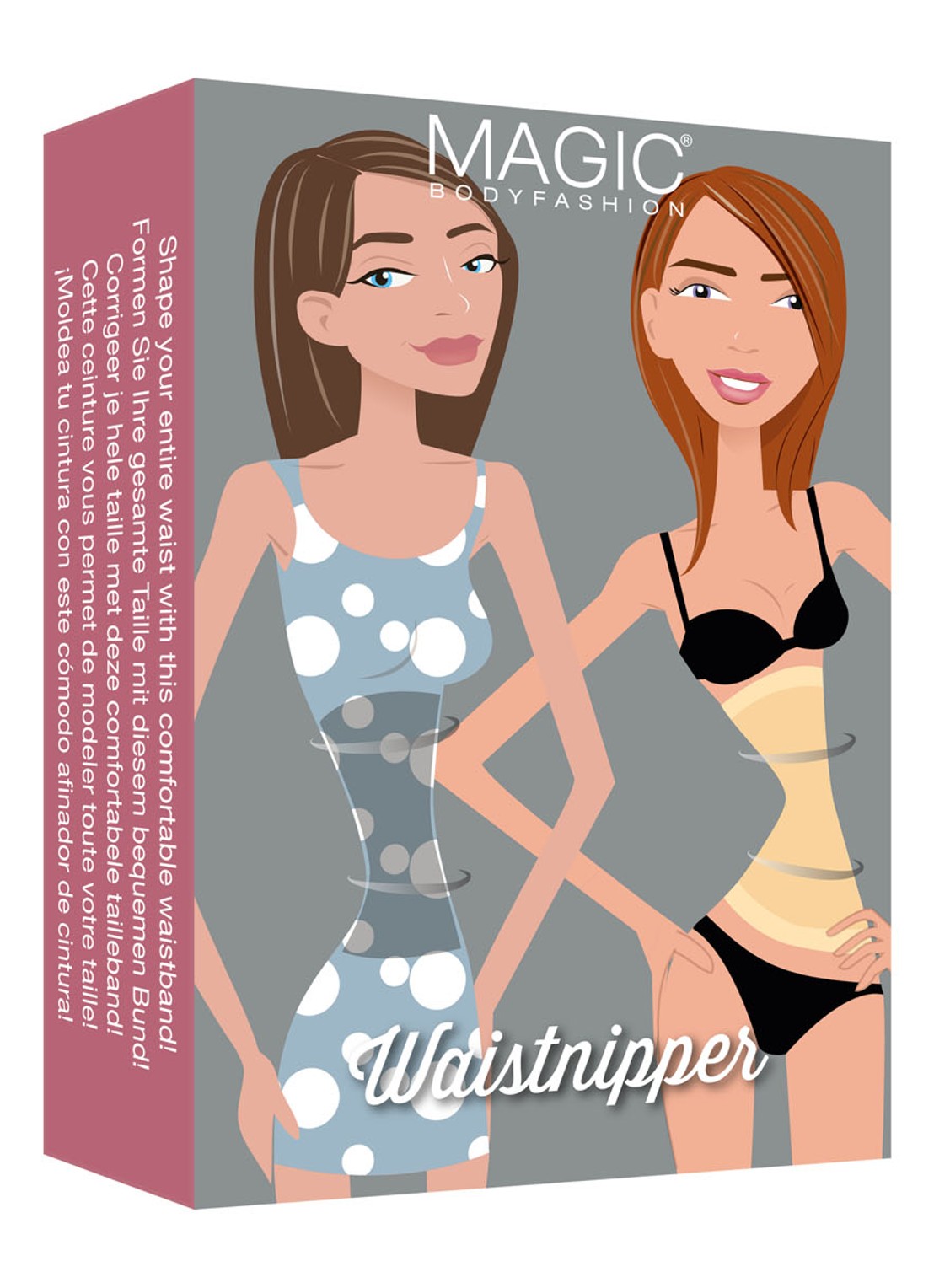MAGIC Bodyfashion Corrigerende taillevormer - voorkant 2 zwart