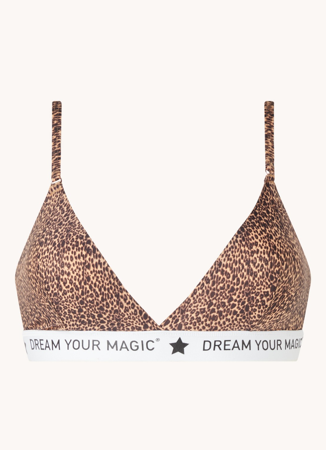 MAGIC Bodyfashion Dream bralette met logoband - voorkant bruin