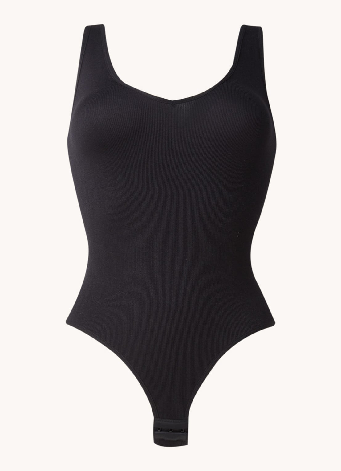 MAGIC Bodyfashion Everybody naadloze stringbody - voorkant 3 zwart