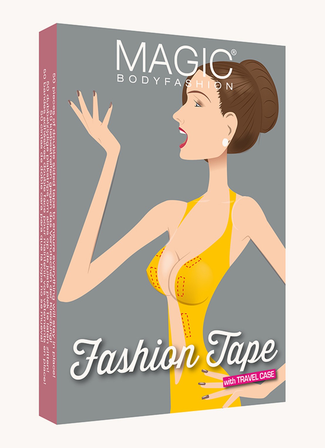 MAGIC Bodyfashion Fashion Boob Tape semi-transparante plakstrips - detail beige