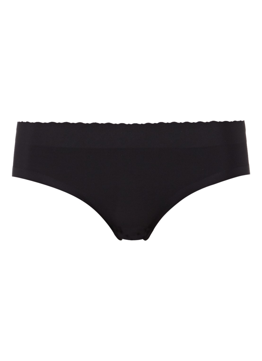 MAGIC Bodyfashion Naadloze hipster met vulling - voorkant zwart